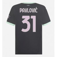 Moški Nogometni dresi AC Milan Strahinja Pavlovic #31 Tretji 2024-25 Kratek Rokav